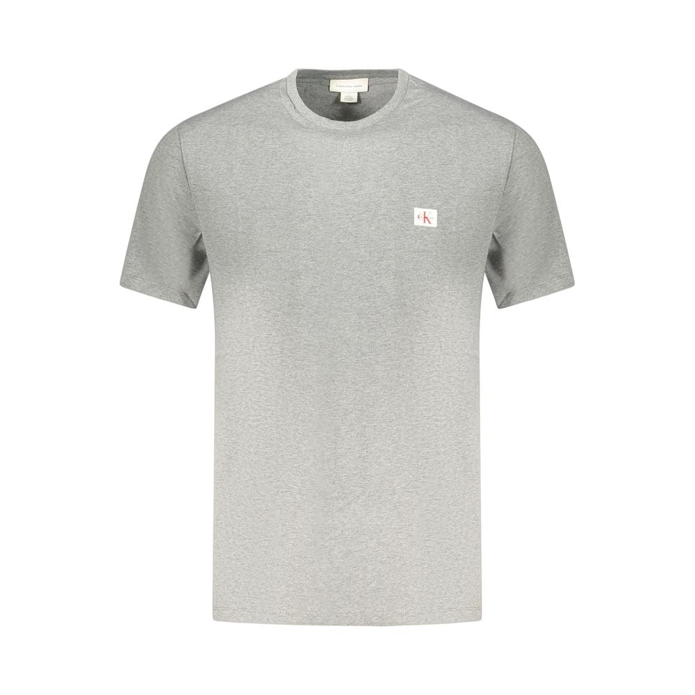 Grigio Baumwoll-T-Shirt für Herren