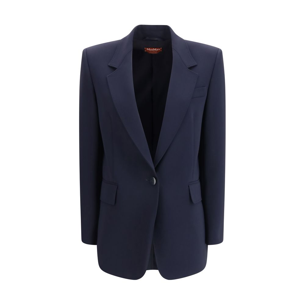 Blauer Triacetat-Blazer