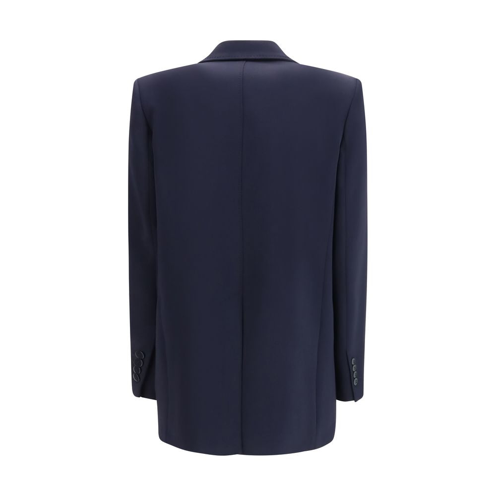Blauer Triacetat-Blazer