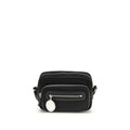 Schwarze Schultertasche aus Polyamid