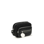 Schwarze Schultertasche aus Polyamid