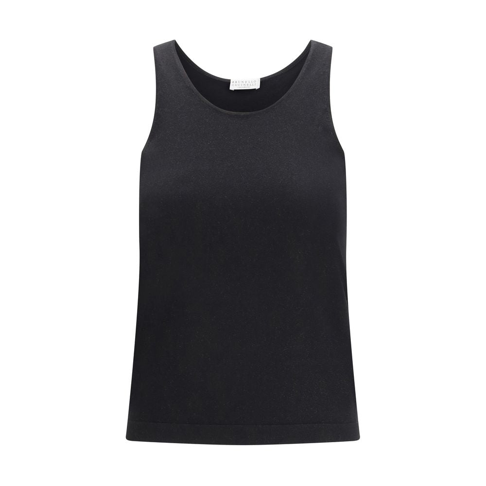 Schwarze Kaschmir-Tanktops
