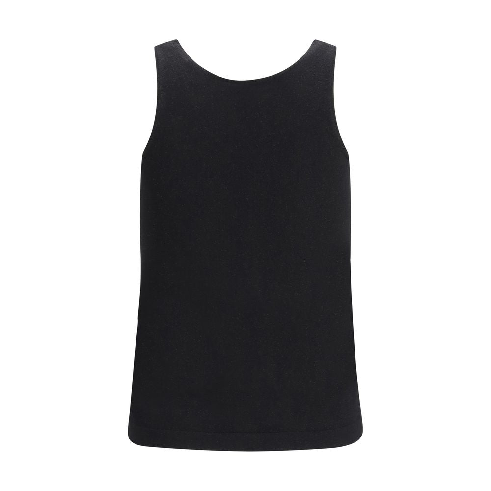 Schwarze Kaschmir-Tanktops