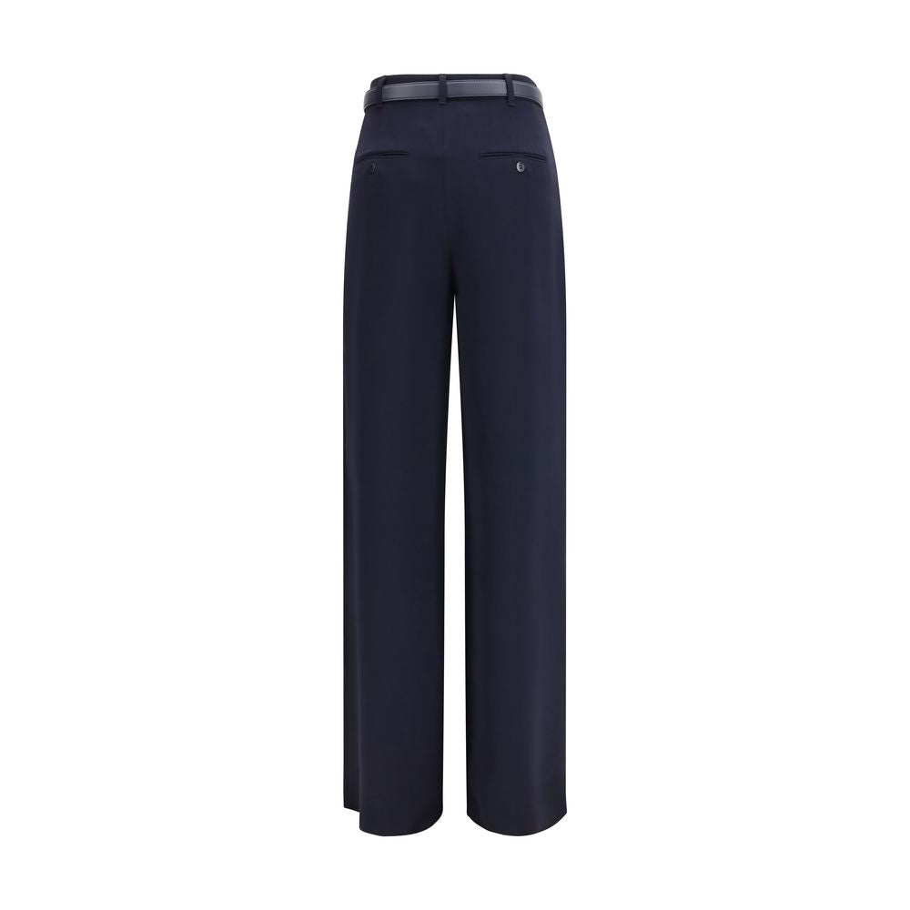 Blaue Triacetat Freizeithose
