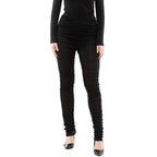 Schwarze Freizeithose aus Viskose