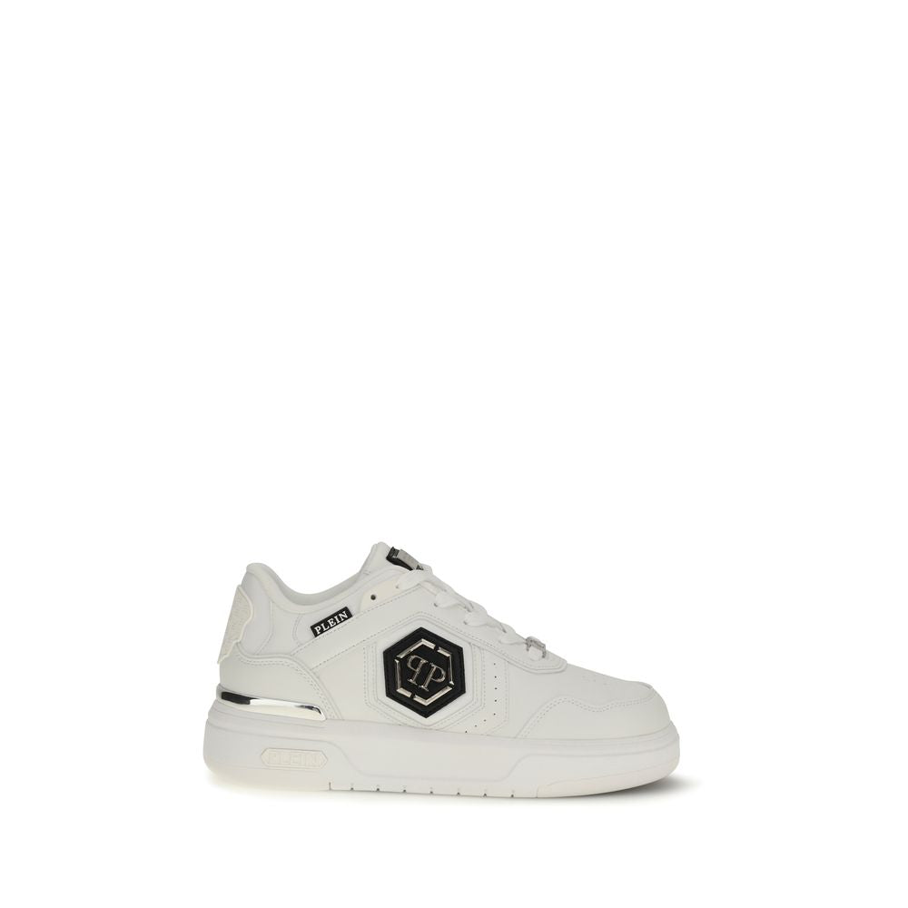 Weiße Kalbsleder Bos Taurus Athletic Sneaker