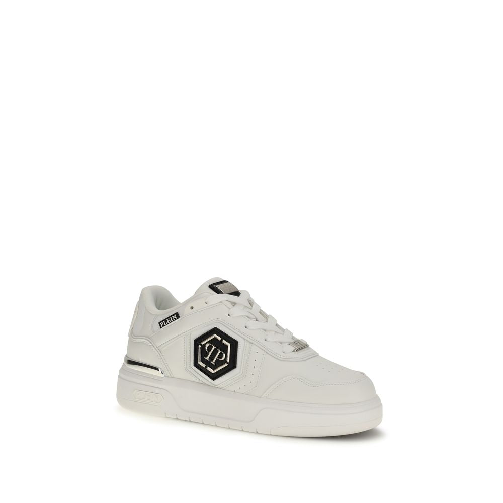 Weiße Kalbsleder Bos Taurus Athletic Sneaker