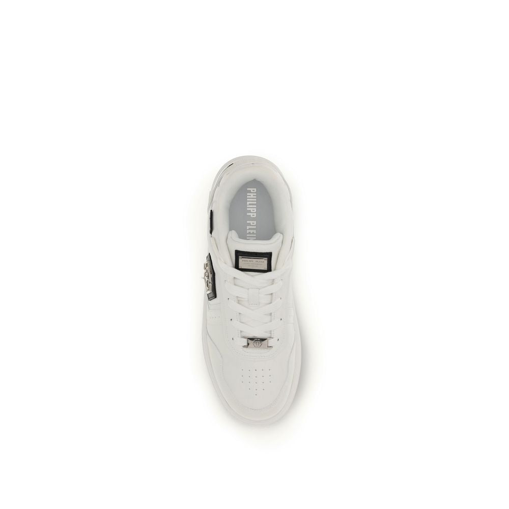 Weiße Kalbsleder Bos Taurus Athletic Sneaker