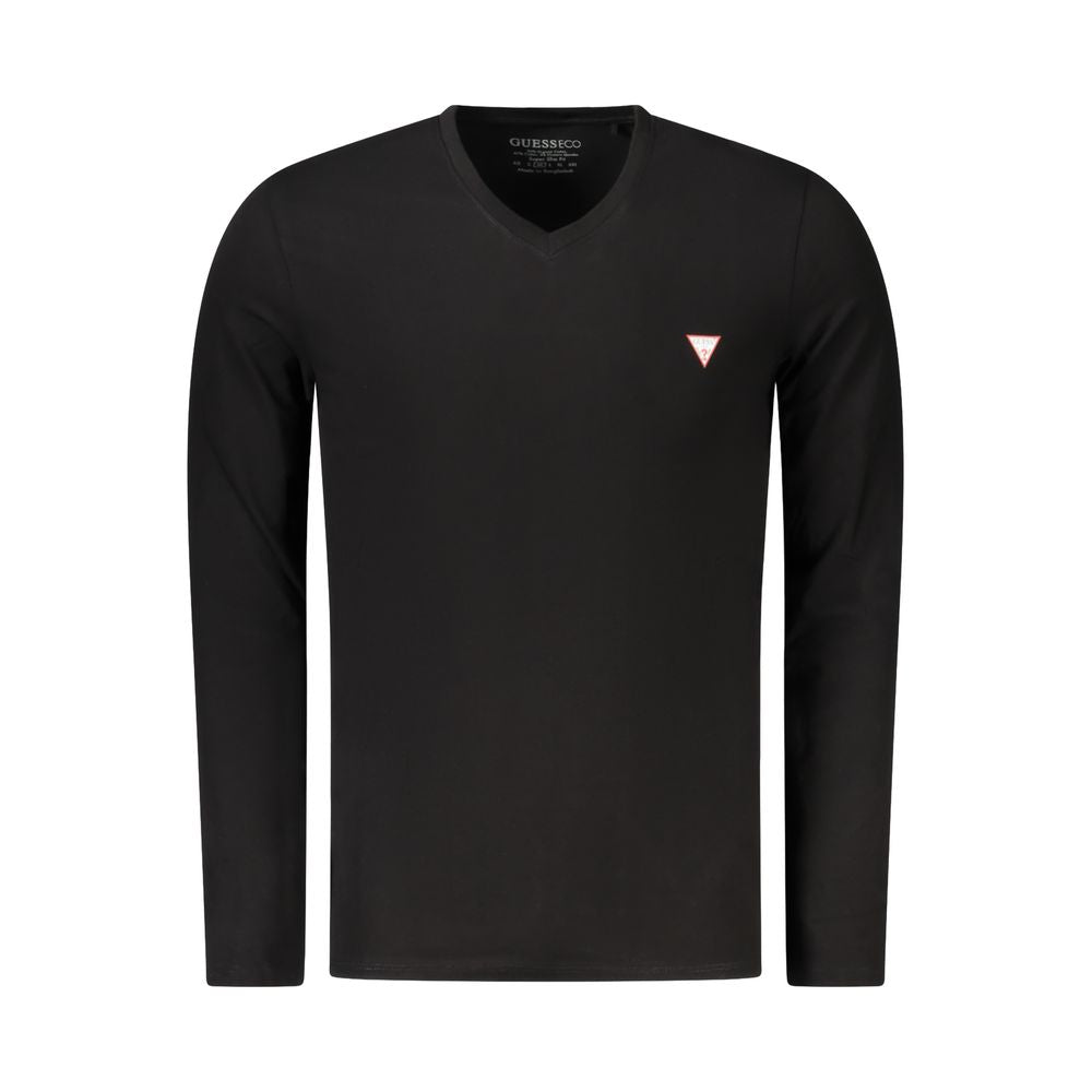 Schwarzes Baumwoll-T-Shirt für Herren