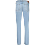 Azzurro Lyocell Damen Skinny Jeans