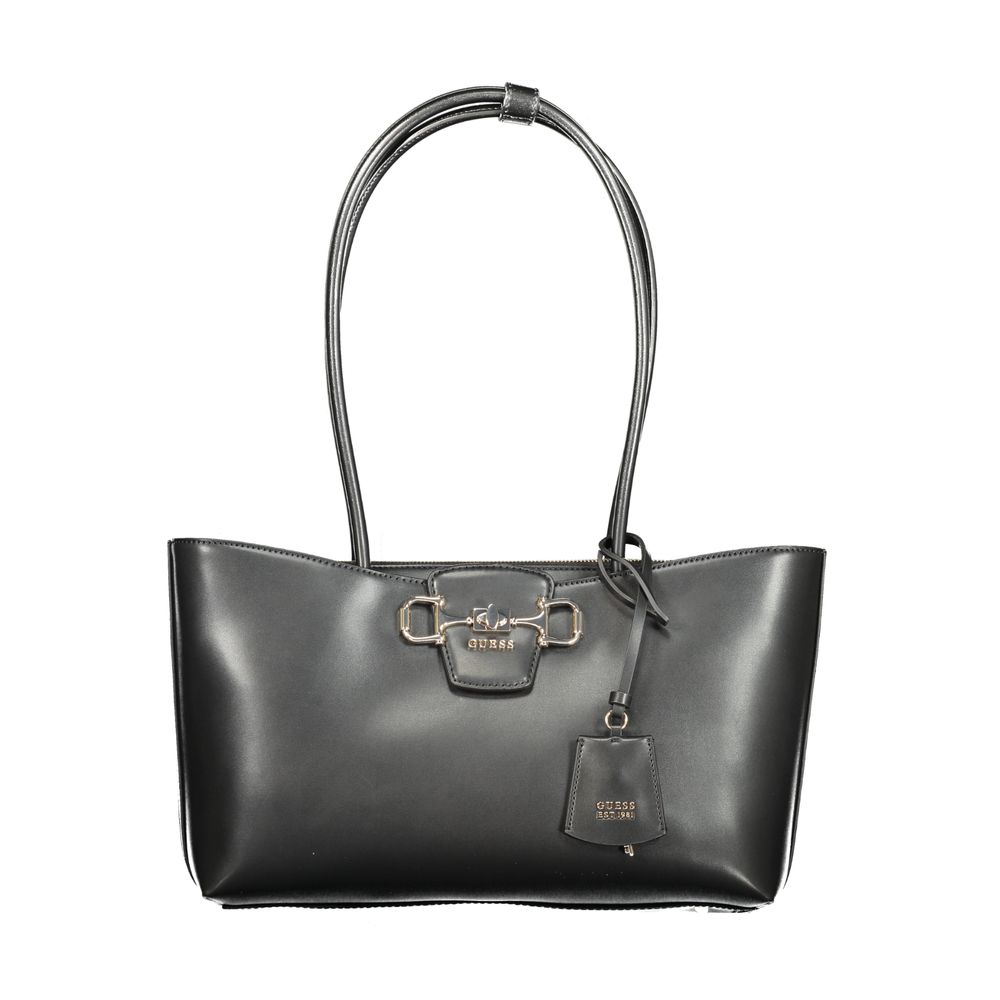 Schwarze Handtasche aus Polyethylen