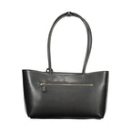 Schwarze Handtasche aus Polyethylen