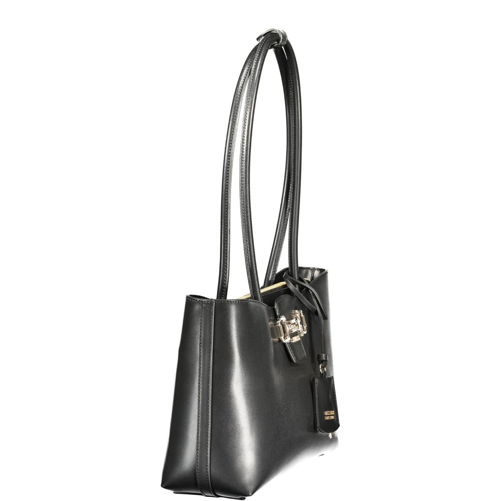 Schwarze Handtasche aus Polyethylen