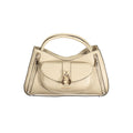 Damen-Handtasche aus beigem Polyurethan