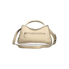 Damen-Handtasche aus beigem Polyurethan