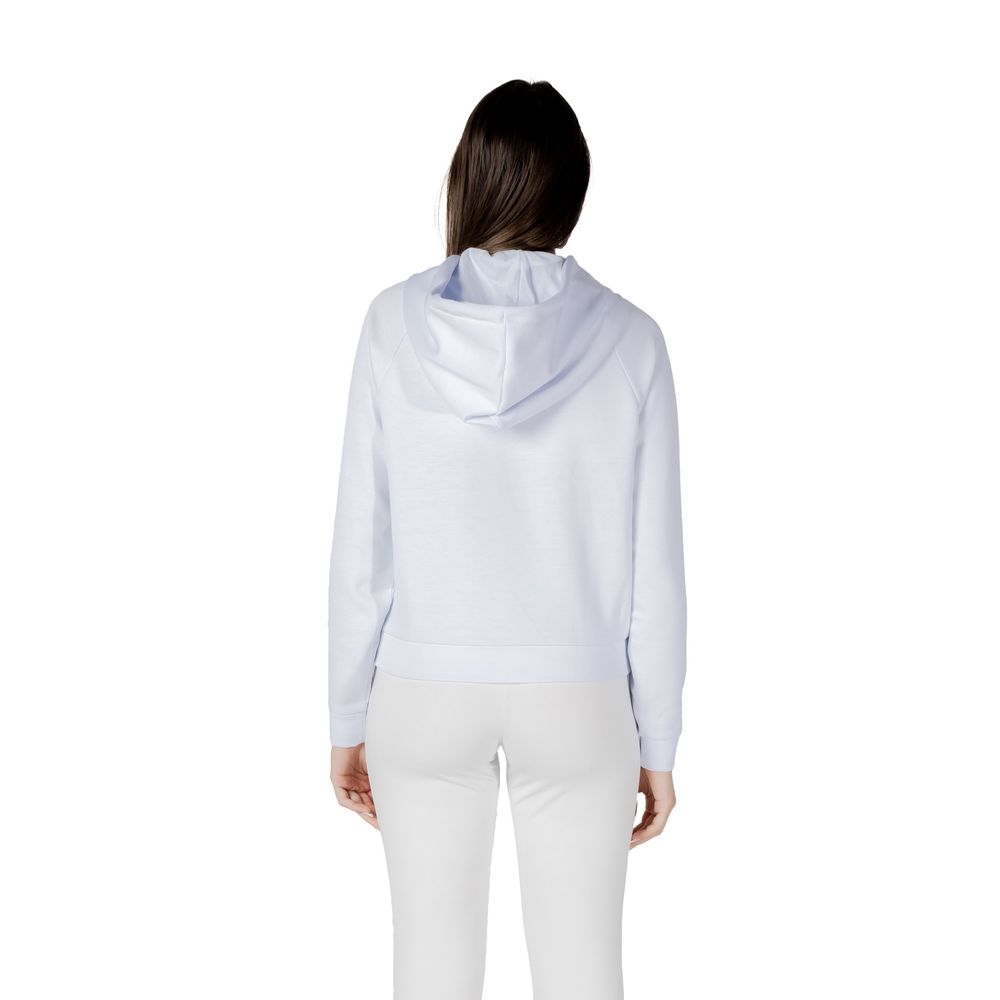 Weißer Kapuzenpullover aus Viskose