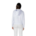 Weißer Kapuzenpullover aus Viskose