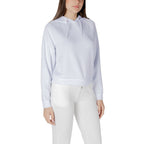 Weißer Kapuzenpullover aus Viskose