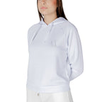 Weißer Kapuzenpullover aus Viskose