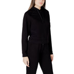 Schwarzer Hoodie aus Viskose