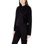 Schwarzer Hoodie aus Viskose
