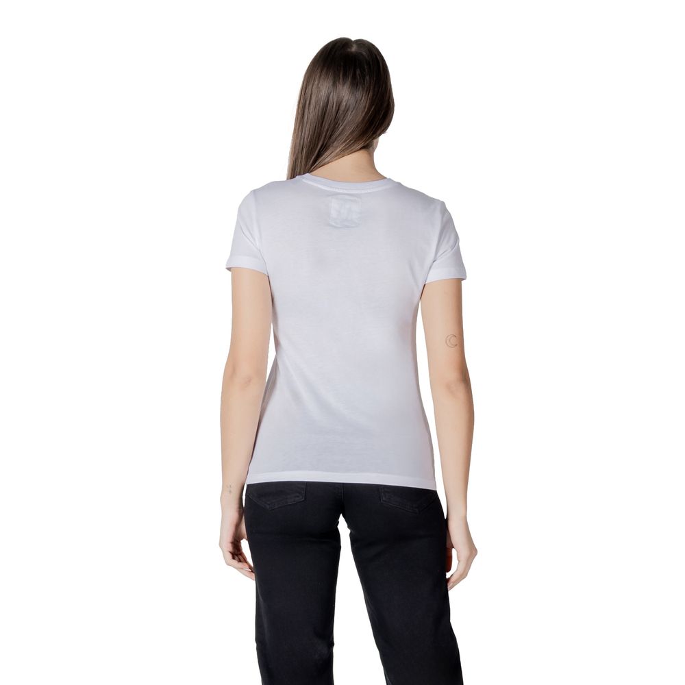 Weißes Baumwoll-T-Shirt