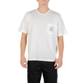 Cremefarbenes Baumwoll-T-Shirt