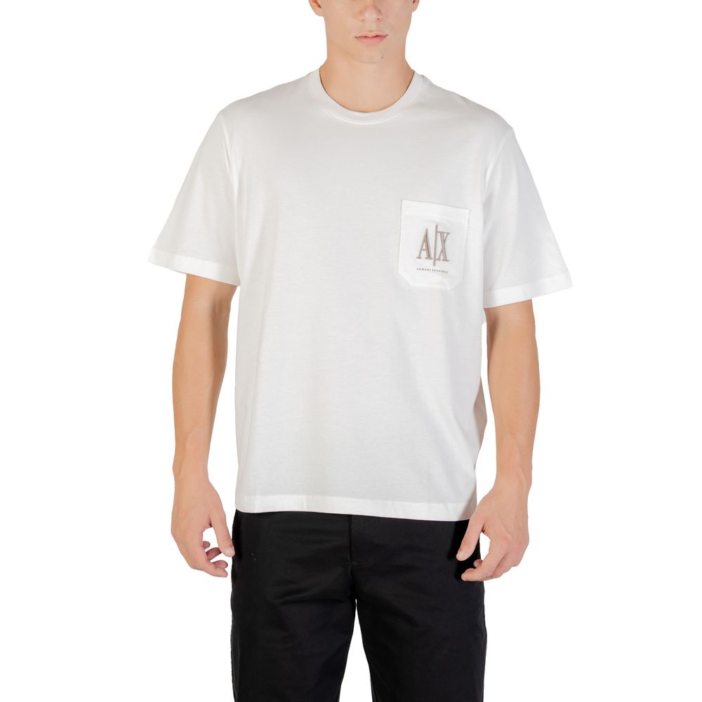 Cremefarbenes Baumwoll-T-Shirt