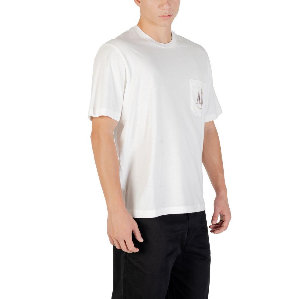 Cremefarbenes Baumwoll-T-Shirt