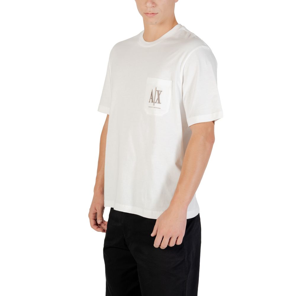 Cremefarbenes Baumwoll-T-Shirt