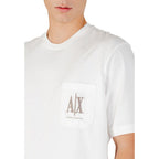 Cremefarbenes Baumwoll-T-Shirt