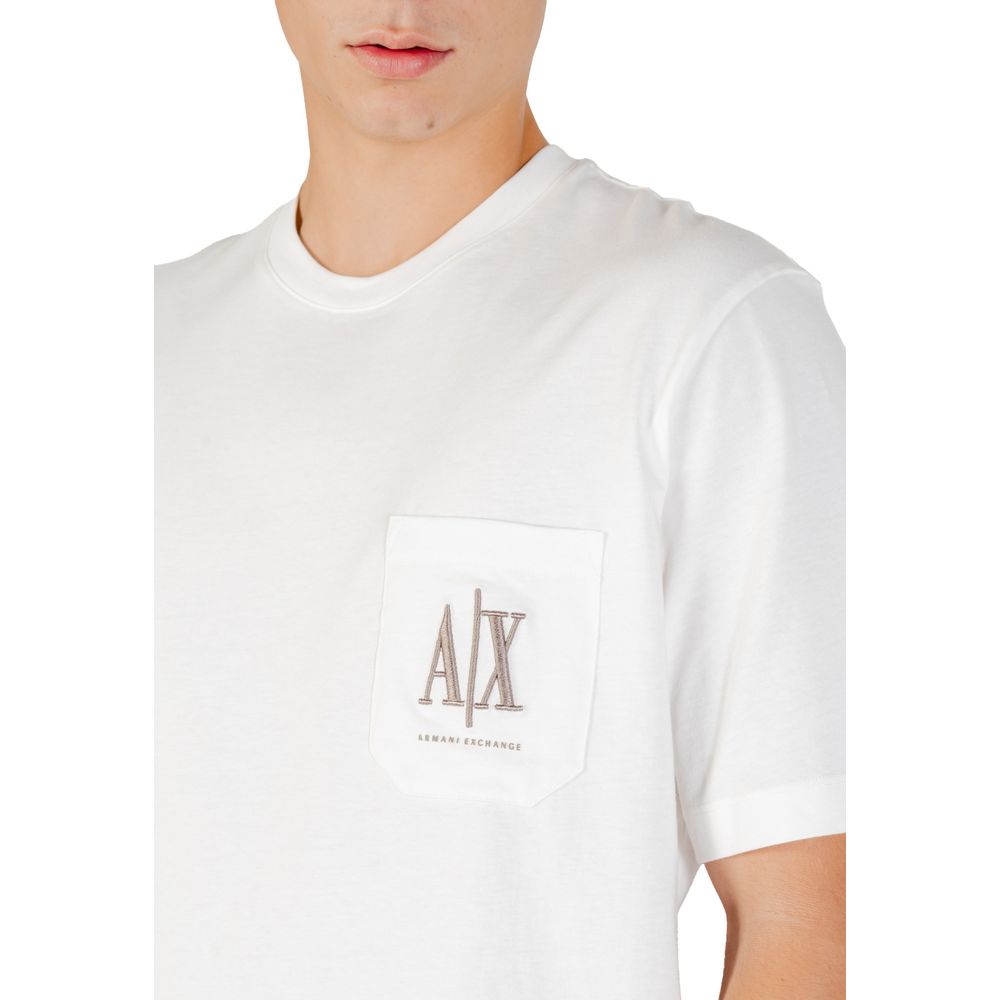 Cremefarbenes Baumwoll-T-Shirt