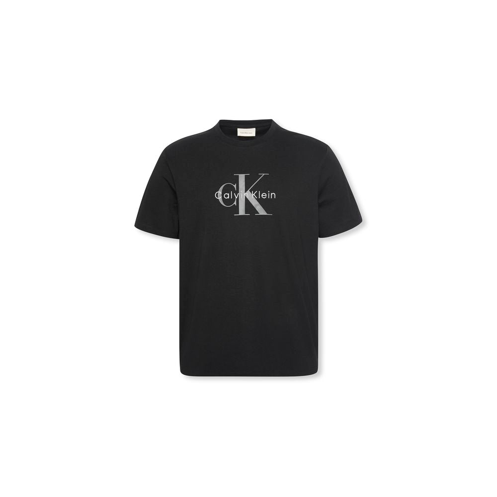 Schwarzes Baumwoll-T-Shirt