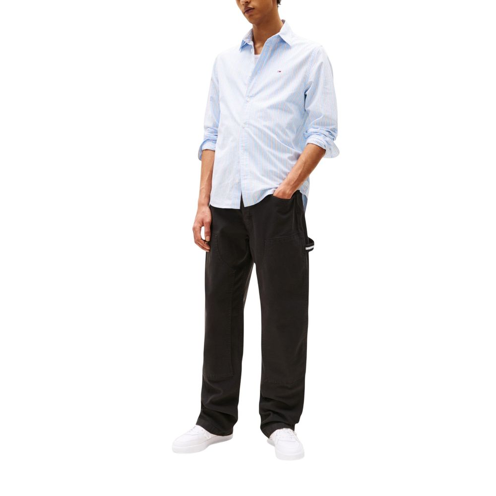 Schwarze lässige Hose aus Bio-Baumwolle