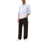 Schwarze lässige Hose aus Bio-Baumwolle