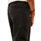 Schwarze lässige Hose aus Bio-Baumwolle