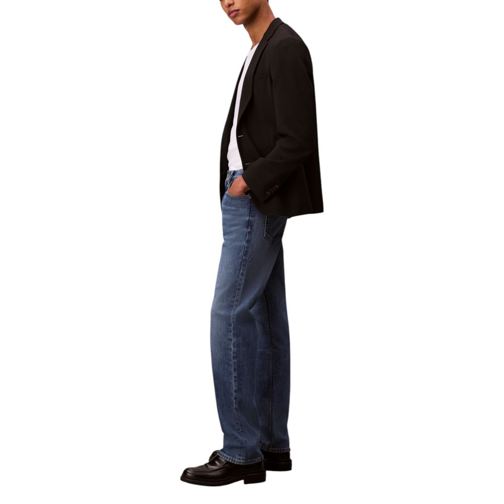 Blaue Baumwolljeans im Relaxed Fit