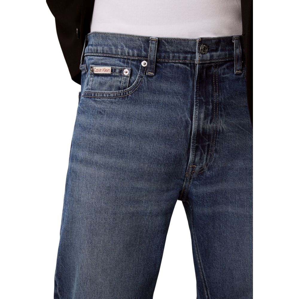 Blaue Baumwolljeans im Relaxed Fit