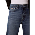 Blaue Baumwolljeans im Relaxed Fit
