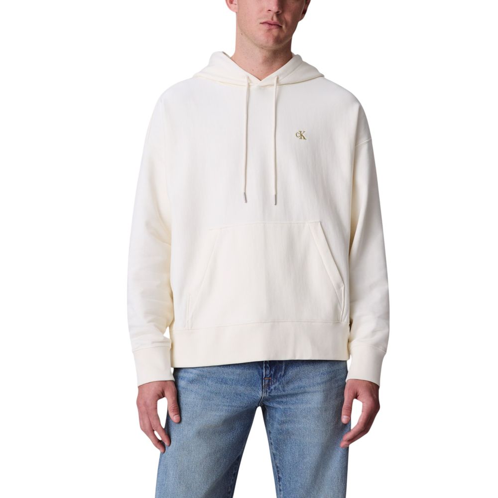 Weiße Baumwoll-Kapuzenpullover
