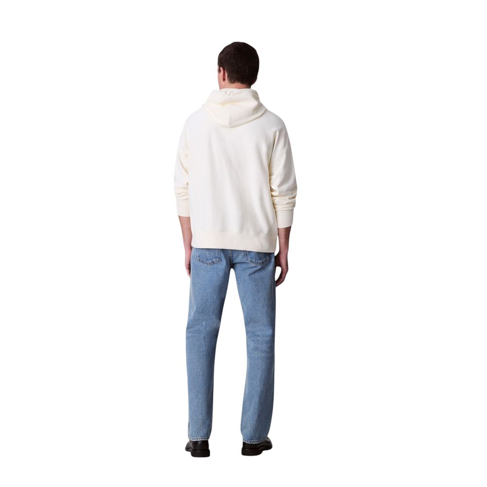Weiße Baumwoll-Kapuzenpullover