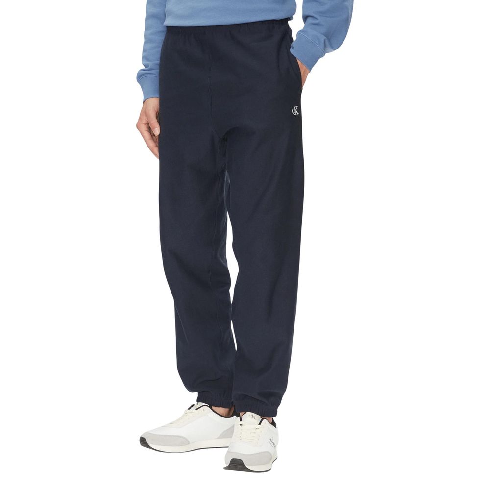 Blaue Baumwoll-Jogginghose (Trainingshose)