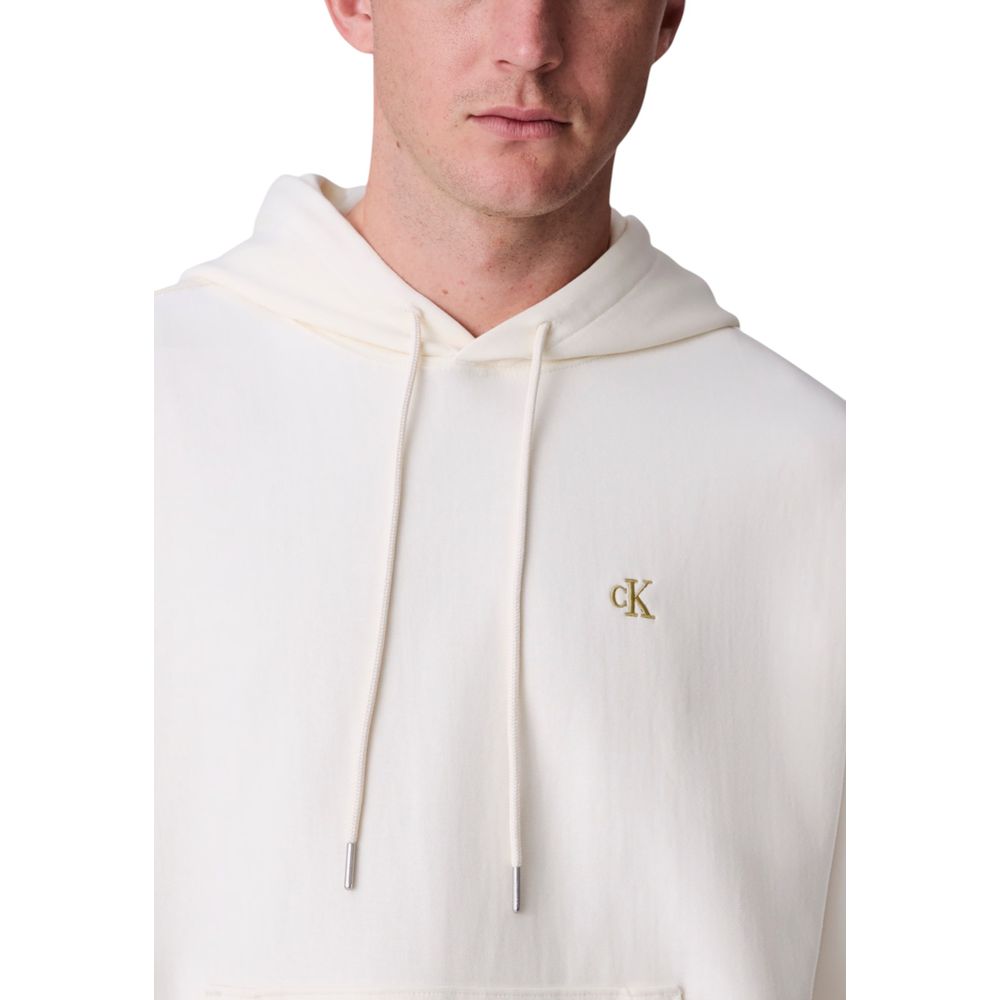 Weiße Baumwoll-Kapuzenpullover