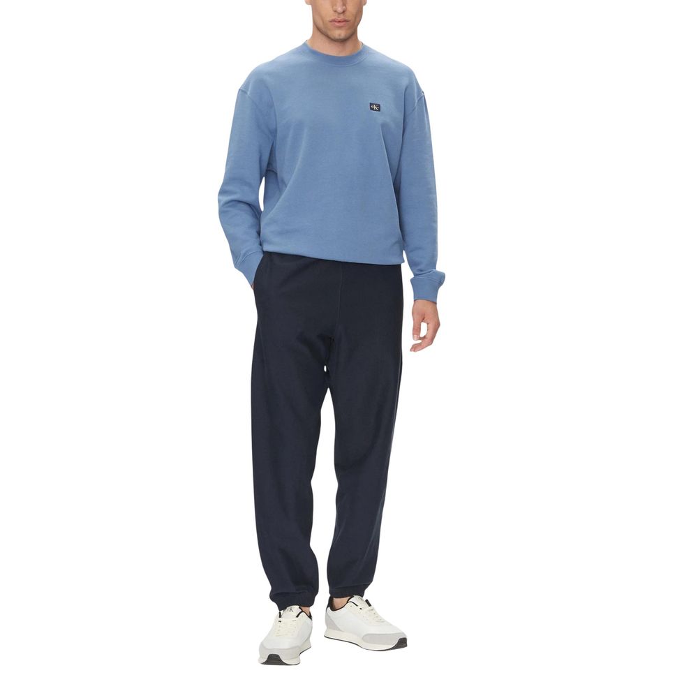 Blaue Baumwoll-Jogginghose (Trainingshose)