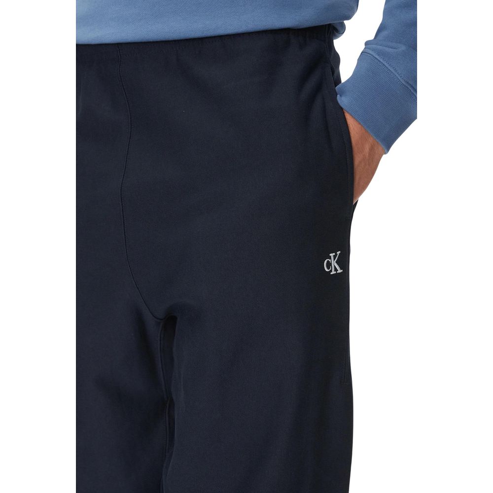 Blaue Baumwoll-Jogginghose (Trainingshose)
