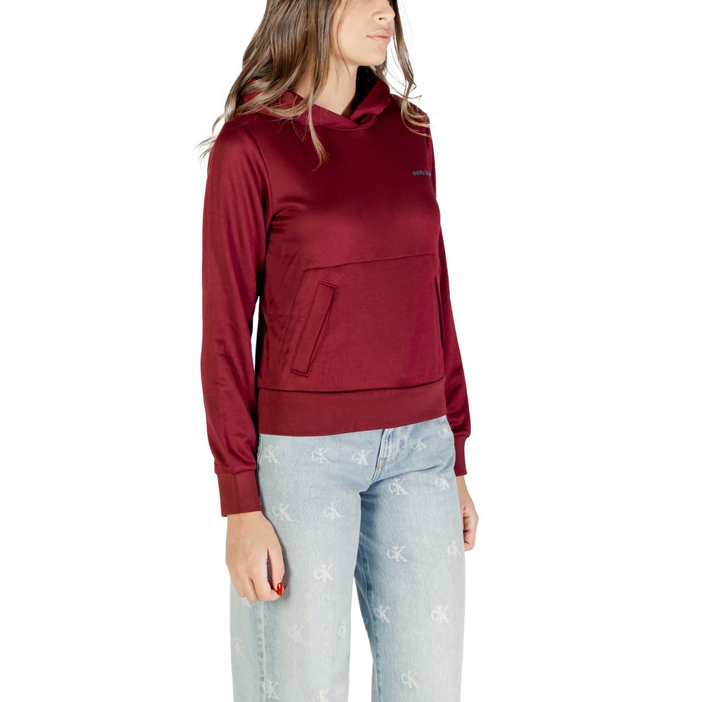 Kapuzenpullover aus Baumwolle in Bordeaux