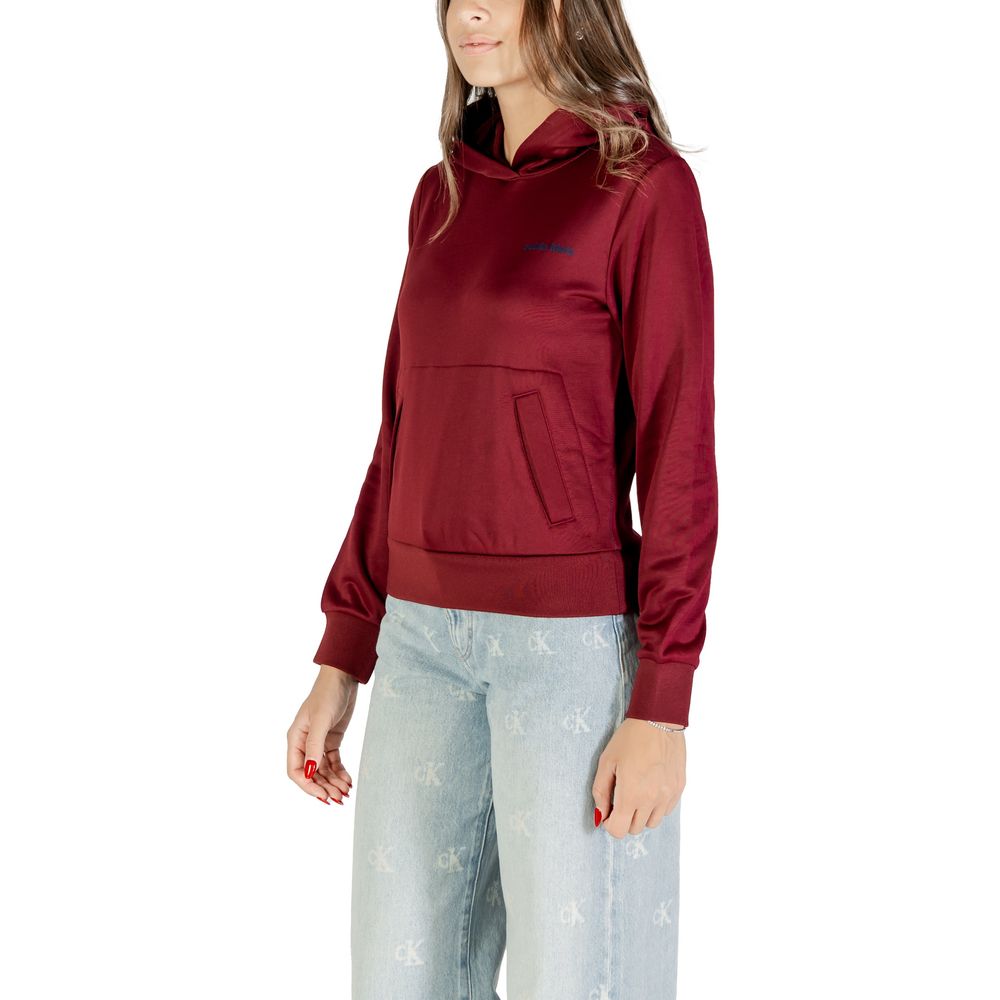 Kapuzenpullover aus Baumwolle in Bordeaux