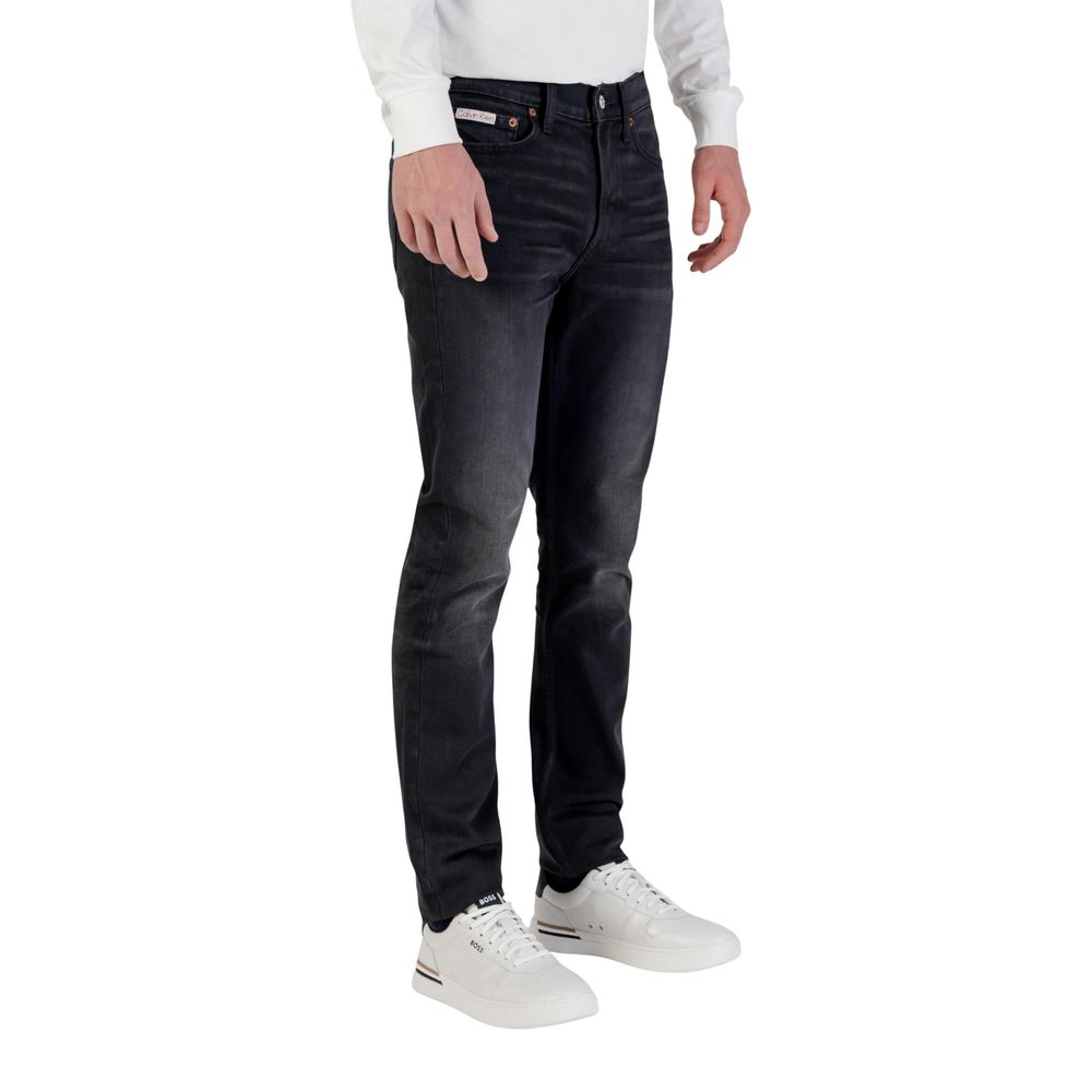 Blaue Baumwoll-Skinny-Jeans