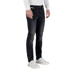 Blaue Baumwoll-Skinny-Jeans