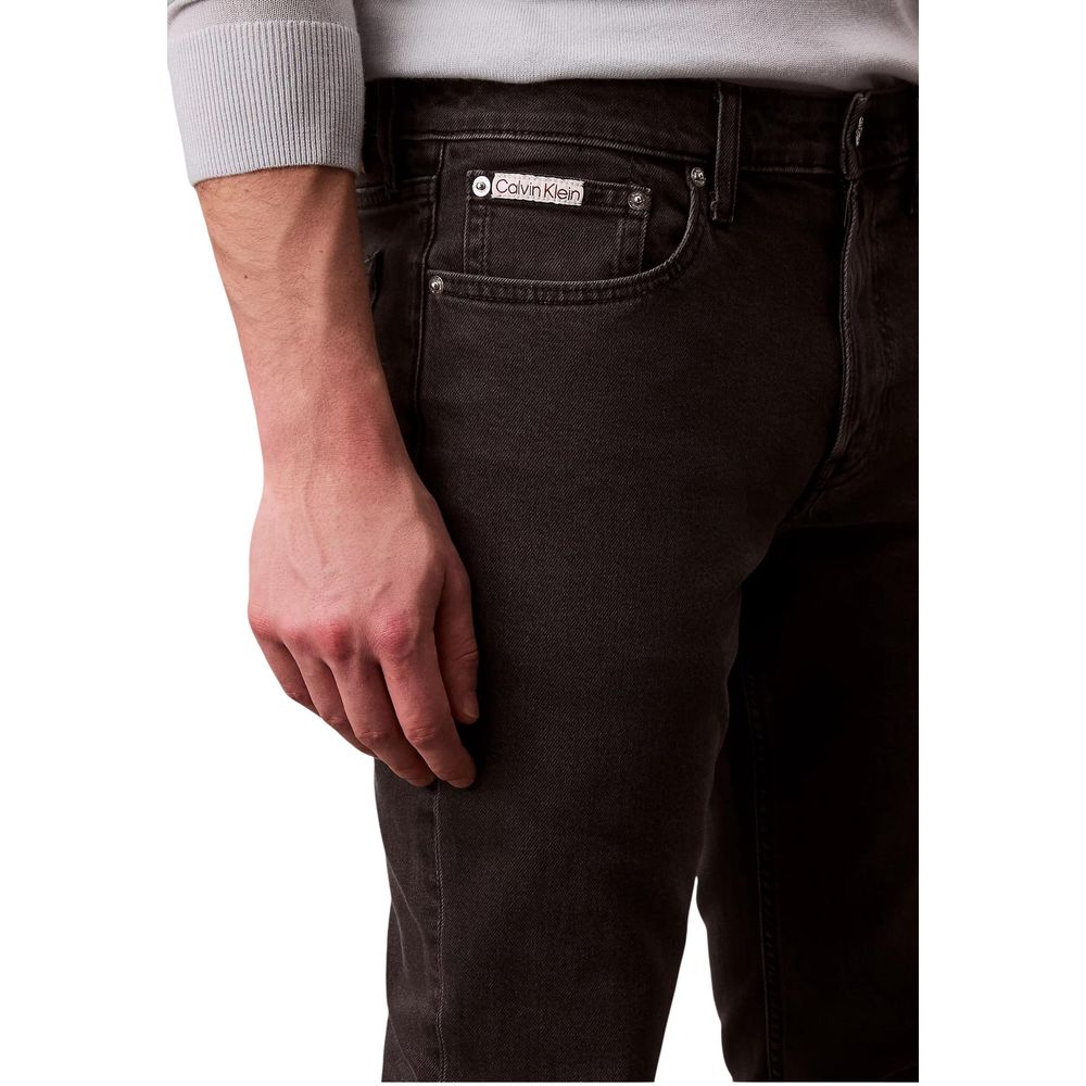 Schwarze Skinny Jeans aus Baumwolle